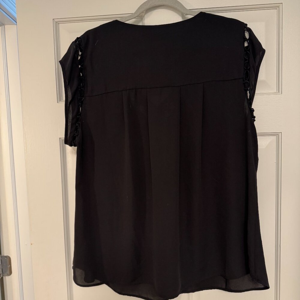 Daniel Rainn Black Blouse. 2X - Picture 3 of 4